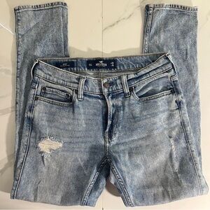 Hollister Women’s Skinny Light Blue Distressed Jeans